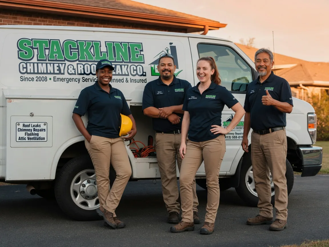 Chimney flashing repair company in Ravenna, TX